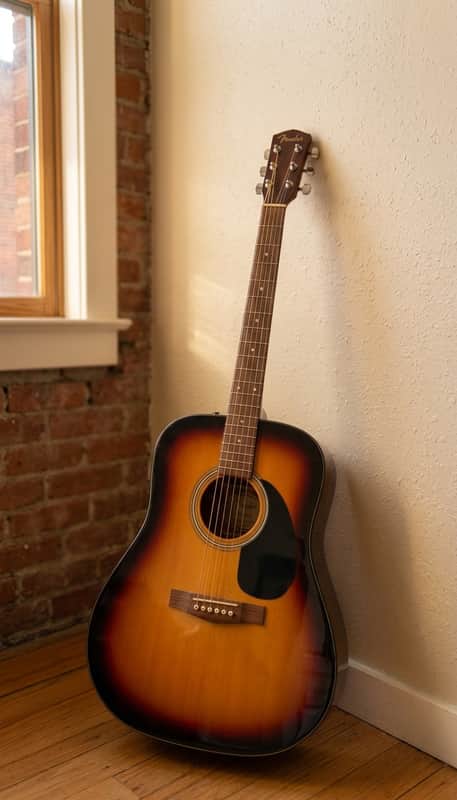 Fender FA-25 Dreadnought Acoustic Guitar 6-String Right-Handed 2-Color Sunburst image 1