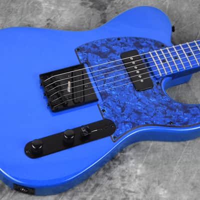 Custom Pre-order! Telecaster HS 2026 Black on Metallic Blue Hot Rails P90 5-Way Switch image 2