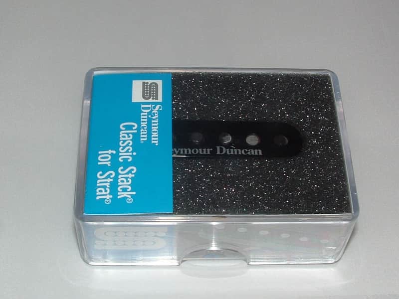 Seymour Duncan STK-S1 Classic Stack Neck/Middle for Strat Pickup (Black) - STK-S1n Black image 1