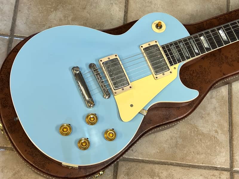 2025 Gibson Custom 1957 Chambered Les Paul M2M Murphy Lab Ultra Light Aged Frost Blue Top image 1