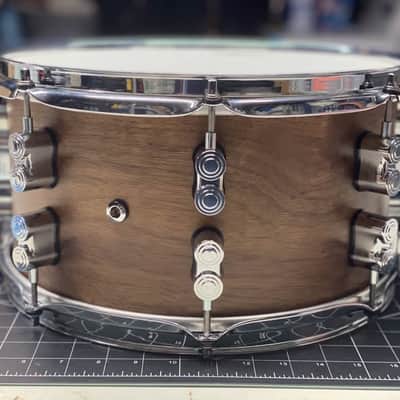 PDP 7x13 Concept Maple/Walnut 20-Ply Limited Edition Snare Drum Natural Satin image 2