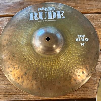 Paiste 14" RUDE Hi-Hat Cymbals (Pair) 1999 - Present - Raw image 2