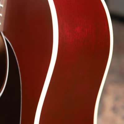 Gibson J-45 Special Acoustic/Electric Guitar - Satin Wine Red with Gig Bag image 10