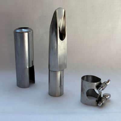 Berg Larsen Vintage ”Offset” 1960s 130/1/SMS  Tenor Sax Mouthpiece w/ Cap & Ligature imagen 2