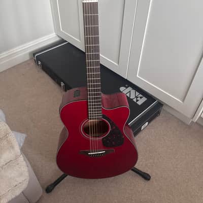 Yamaha FSX800C Acoustic-Electric Guitar 2010s - Ruby Red image 2