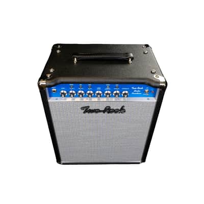 Two-Rock Studio Overdrive Combo - Black Bronco with Blue Smoke Cloth image 2