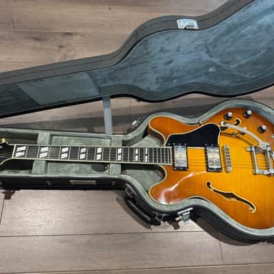 Eastman T486B Thinline Archtop with Bigsby - Goldburst image 1