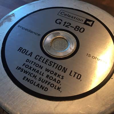 PAIR (2) - 12" Celestion/Rola G12-80 1980 - 444 Cone, 15 ohm image 4