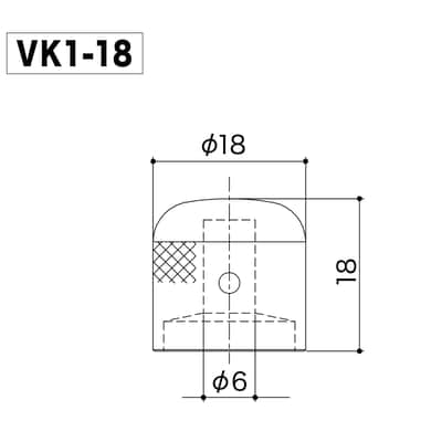 NEW (1) Gotoh VK1-18 - Control Knob DOME - Bass, Guitar, 6mm ID - METAL - GOLD image 4
