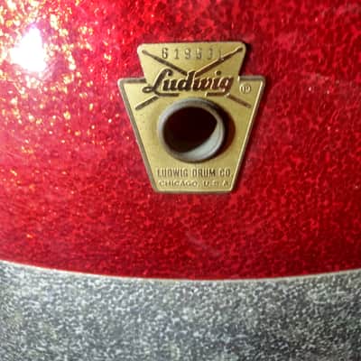Ludwig 12x15 Parade Snare 1960s - Red Silver Bild 2