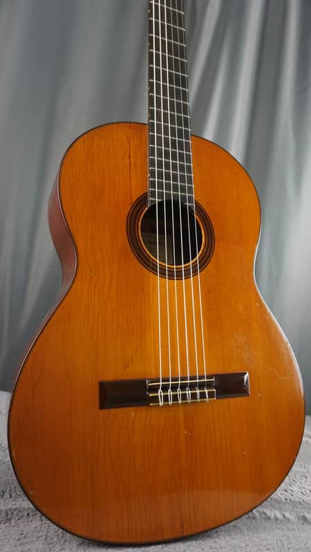 Teruaki Nakade No. 20 Classical Guitar 1964 Tokyo Handmade w/ Hard Case – Refret, Crack Repair, Setup image 1