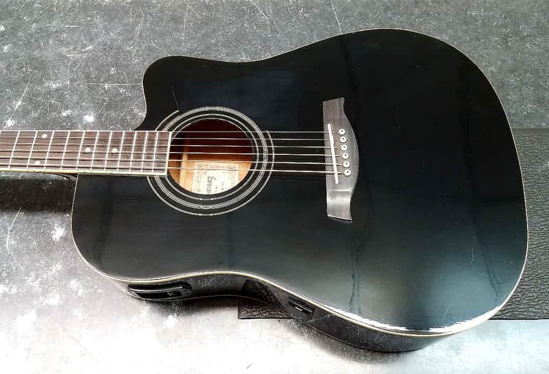 Ibanez V-70CE Acoustic/Electric Guitar (Black) image 1