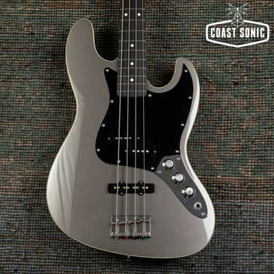 2010 Fender Aerodyne Jazz Bass PJ Made in Japan - Dolphin Grey w/ Matching Headstock image 1