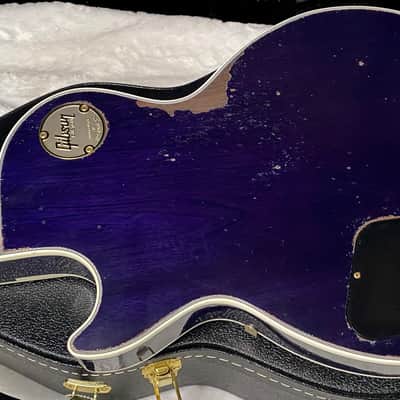 NEW! Gibson Custom Les Paul Custom AAAA Figured Monster Maple Top - Nordic Blue, Heavy Aging - 8.5lbs - G067685 image 12