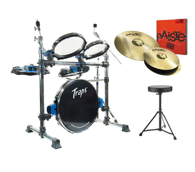 Traps A400 Acoustic Drum Kit With Paiste 101 Cymbals, Throne and Sticks image 1
