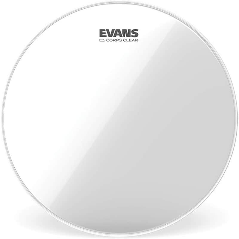 Evans TT10CC Corps Clear Marching Tenor Drum Head 10 inch image 1