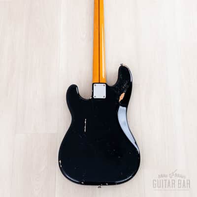 1983 Fender Precision Bass ‘57 Vintage Reissue PB57-95 Black Lacquer w/ USA Fullerton Pickup, Japan MIJ Fujigen image 3