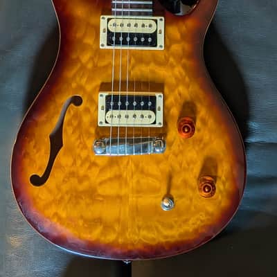 PRS SE Custom 22 Semi-Hollow Body Quilted Top w/PRS Gig Bag image 1