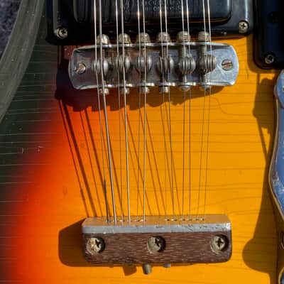 Mosrite Joe Maphis Model 1966 - Double Neck 6/12 Sunburst image 20