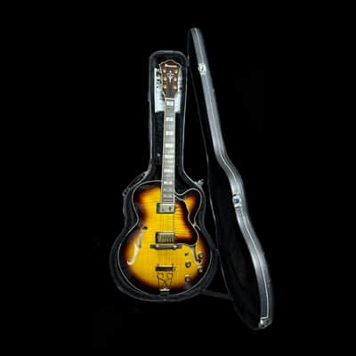 Ibanez AF155-AYS Antique Yellow Sunburst Artstar Semi Acoustic Guitar W/ Case image 8