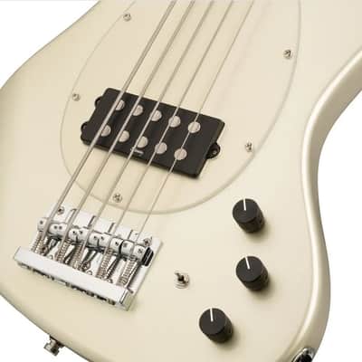 Sadowsky MetroExpress 21-Fret Vintage M Bass Morado Fingerboard 5-String - Solid Champagne Metallic High Polish image 6