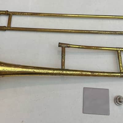 Vintage Olds Ambassador Tenor Trombone — Conn 12C Mouthpiece — Case & Brush Kit image 3