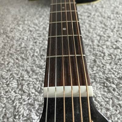 Fender La Brea California Series Black MIK Rare Vintage Acoustic Electric Guitar image 9