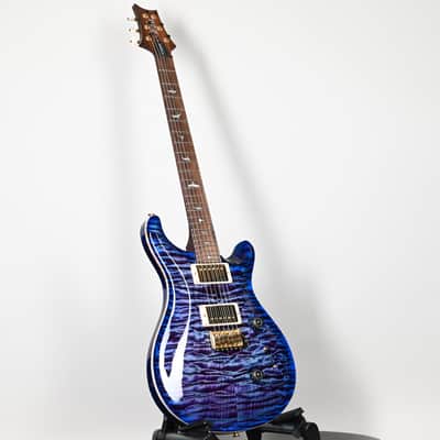 PRS Custom 24 Wood Library w/ 10-Top, Brazilian Rosewood, & 58/15 LT Pickups- Violet Blue Burst 2026 (0423892) image 15