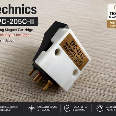 Technics EPC-205C-II Cartridge w/ Original Stylus Tested Japan MM image 1