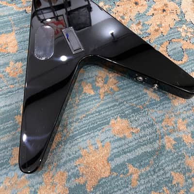 Epiphone Robb Flynn Signature "Love / Death" Baritone Flying V 2011 - Ebony with Love / Death Graphic image 13