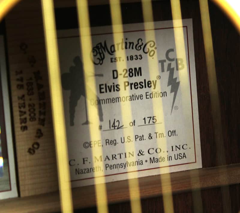 Martin Elvis Presley Signature Commemorative D-28M image 7