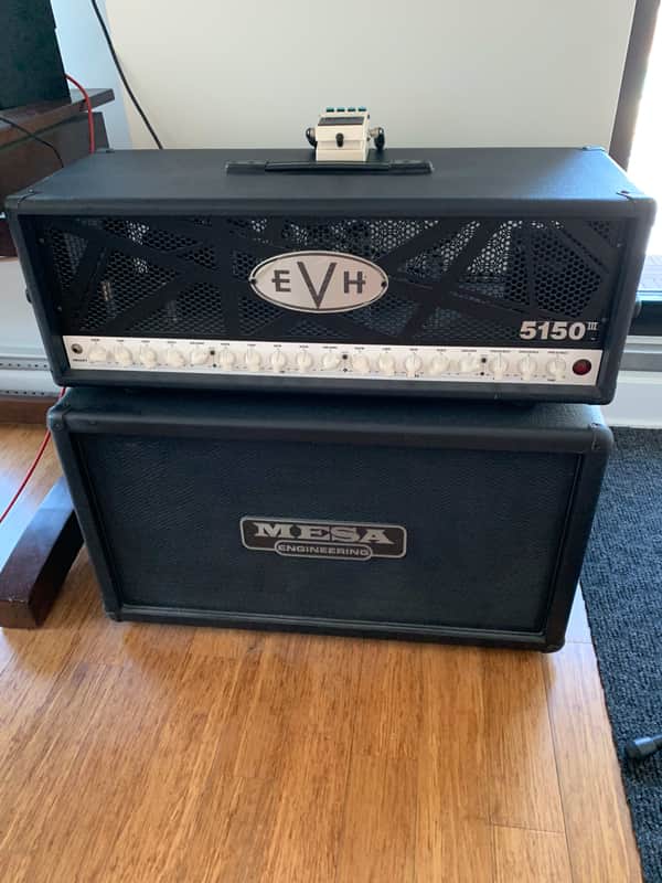 EVH 5150 III 100 watt amp head 2007 Black and White trim image 1