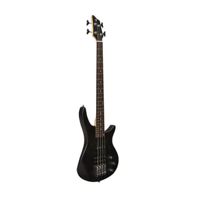 Stagg Fusion 3/4 Size Black Electric Bass Guitar With Solid Ash Body image 2