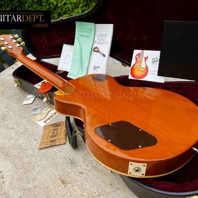 ♚CLEAN♚2009 Gibson CUSTOM SHOP R7 ♚ 1957 Les Paul GOLDTOP ♚ Very Dark Board !♚ VOS ♚57 image 15