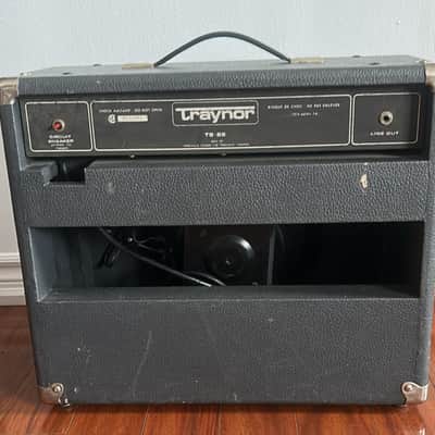 Traynor TS-25 25-Watt 1x12" Solid State Guitar Combo 1980s - Black image 2
