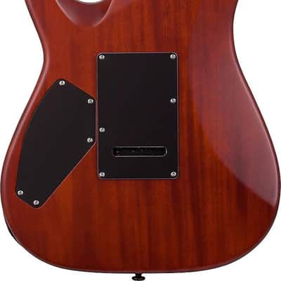 Schecter C-1 Exotic Spalted Maple Electric Guitar, Ebony Fingerboard, Satin Natural Vintage Burst image 3