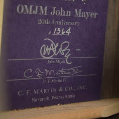 Martin OMJM John Mayer 20th Anniversary Platinum Gray Burst image 11