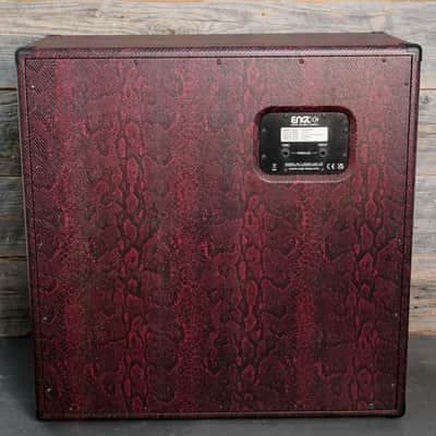 ENGL E412VGB Custom Shop Straight 4x12" Guitar Speaker Cabinet - Red Snakeskin - Open Box image 4