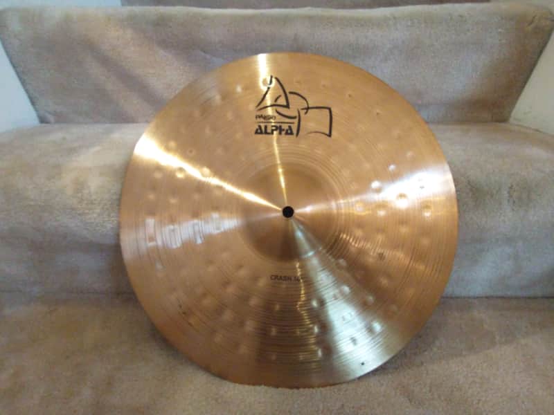 Paiste Alpha series 16-in crash cymbal medium thin weight mint condition! image 1