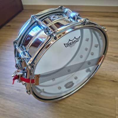 Yamaha SD3965 14x6.5 CHROME OVER ALUMINUM SNARE anni 2000 image 2