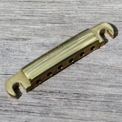 Vintage 1970's Mighty Mite Tailpiece Brass Les Paul ES SG Stop Tail image 7