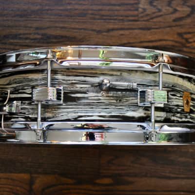 Ludwig Oyster Black Pearl Downbeat 4x14" Snare : 1964 #78989 image 2