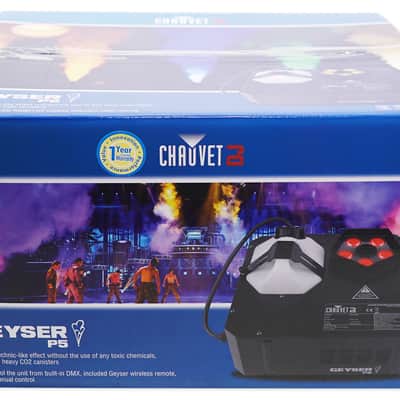 Chauvet DJ GEYSER P5 DMX Fog Machine Fogger, RGBA+UV LED Effects+Wireless Remote image 5