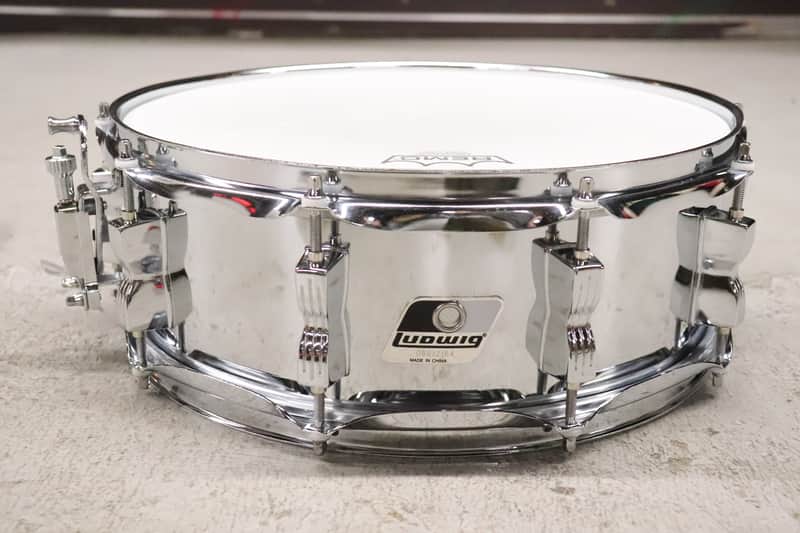 Ludwig Ludwig Rocker 5x14" 10-Lug Steel Snare Drum Vintage 1980's image 1