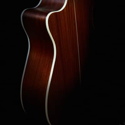 Cort GA5F-BW NS Grand Regal Series Solid Red Cedar/Australian Blackwood Grand Auditorium Cutaway with Electronics - Natural Satin image 10