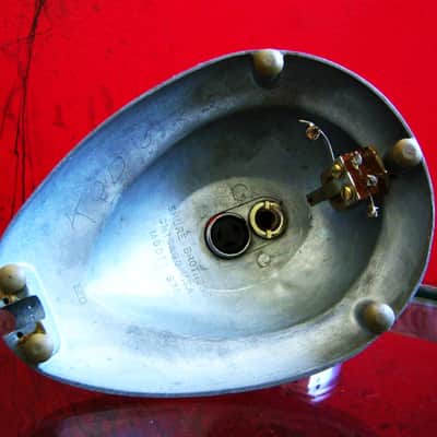 Vintage RARE 1940's Shure 730B crystal cardioid microphone Satin Chrome w period Shure S-36 model stand 55 55S 730A 701D image 16