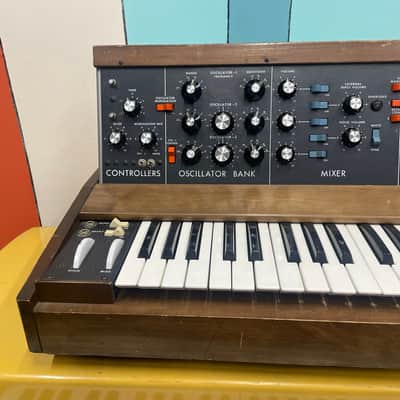 Mid 70s Vintage Moog Minimoog Model D • Early Serial #5233 • Original Walnut • Kenton Pro Solo Mk3 image 3