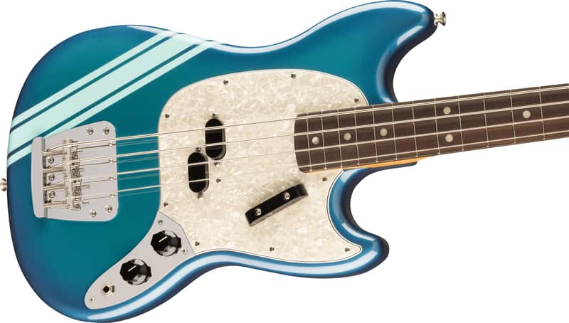 2023 Fender Vintera II '70s Competition Mustang Bass Competition Burgundy image 1