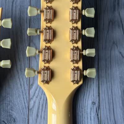 Gibson EDS-1275 Double Neck SG Electric Guitar 1990 - White image 13