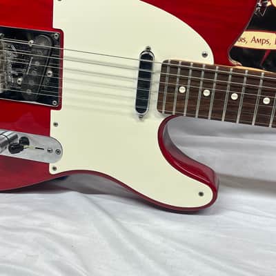 Fender American Standard Telecaster Tele Crimson Red Electric Guitar - Pickups have been Replaced with Seymour Duncan APTL-1/APTR-1 image 6